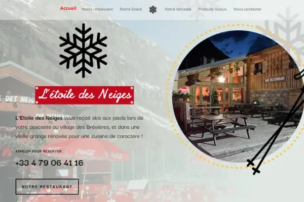 Votre étape gourmande à Tignes / restaurant l’Etoile des Neiges / Site web VISTACOM