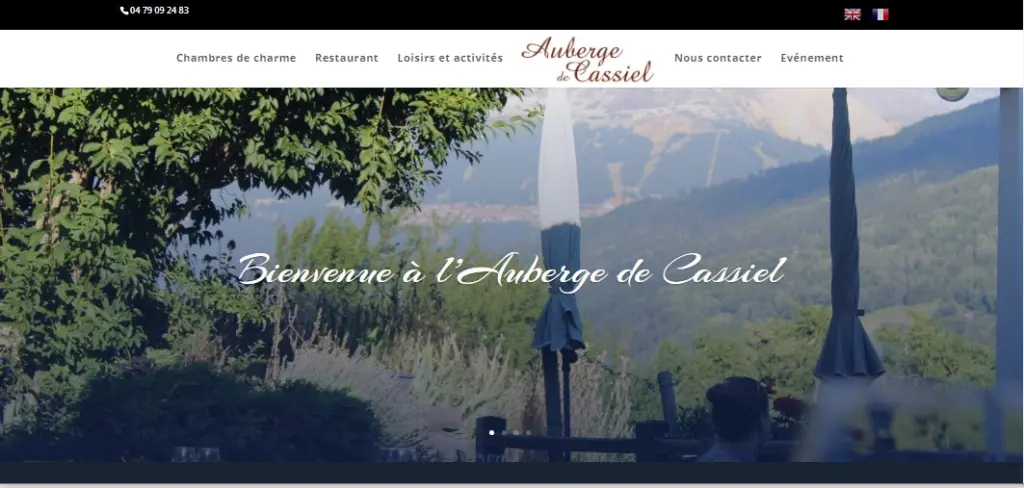 Votre pause gastronomique en vallée de Tarentaise / l’Auberge de Cassiel / Site web
