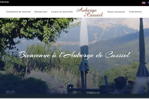 Votre pause gastronomique en vallée de Tarentaise / l’Auberge de Cassiel / Site web