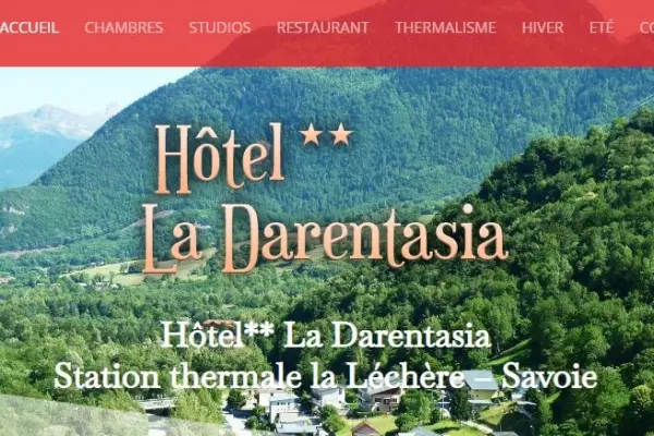 Votre étape en Vallée / Hôtel La Darentasia / Site web VISTACOM CHR