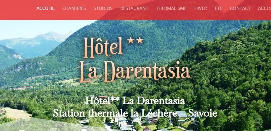 Votre étape en Vallée / Hôtel La Darentasia / Site web VISTACOM CHR