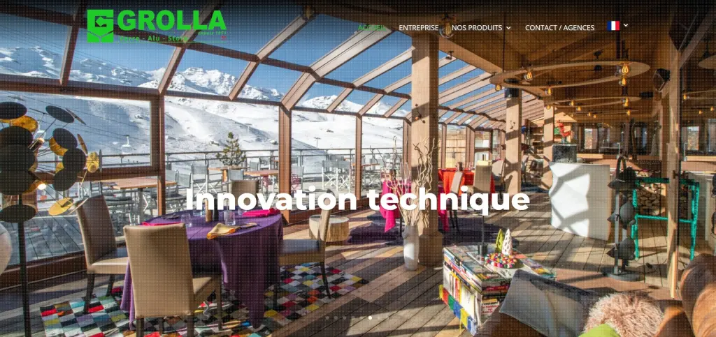 Un site bien vu / Grolla Verre en Savoie / Un Site internet réalisé