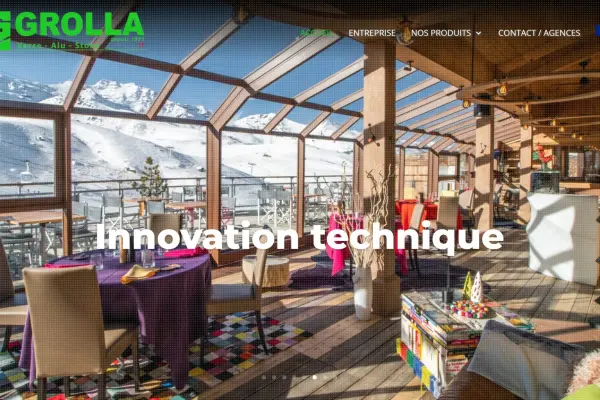 Un site bien vu / Grolla Verre en Savoie / Un Site internet réalisé