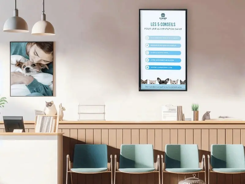 « VistaScreen Santé »: Programme TV pour salles d’attente des professionnels de santé! Une solution Vistacom