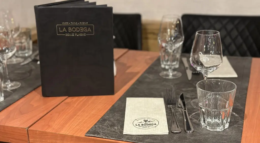 Un dîner en douceur / La BODEGA à la Plagne / serviette de table