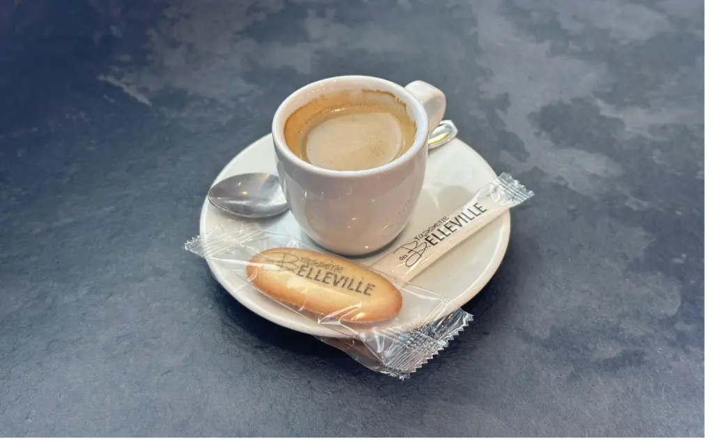 Pause café personnalisée / La Brasserie des Belleville / sucre personnalisé avec Vistacom CHR