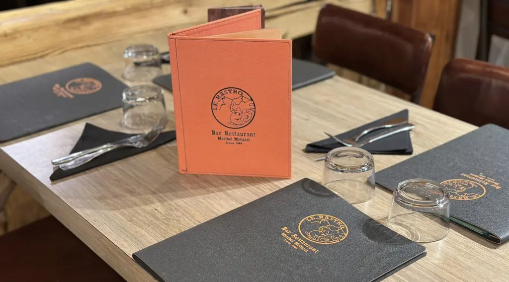 Une carte gourmande à Méribel / Brasserie de montagne Le Rastro Méribel / Menu