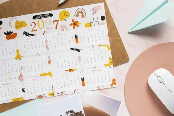 Solution de rentrée / calendriers personnalisés / avec Vistacom IMPRESSION