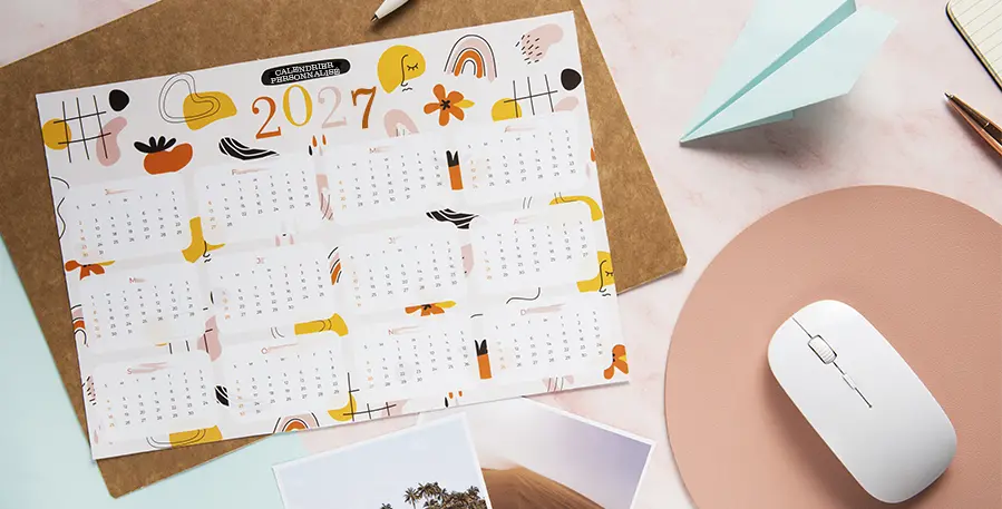 Solution de rentrée / calendriers personnalisés / avec Vistacom IMPRESSION