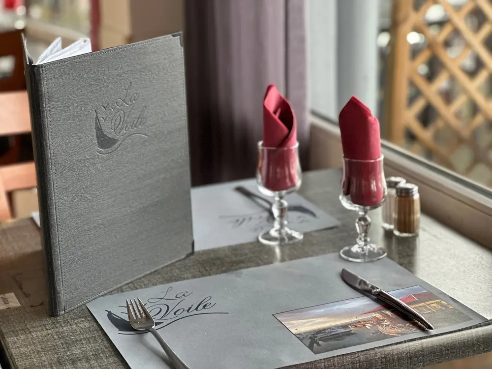 Un été gourmand avec le restaurant « La VOILE » – Evian-Les-Bains – carte de restaurant